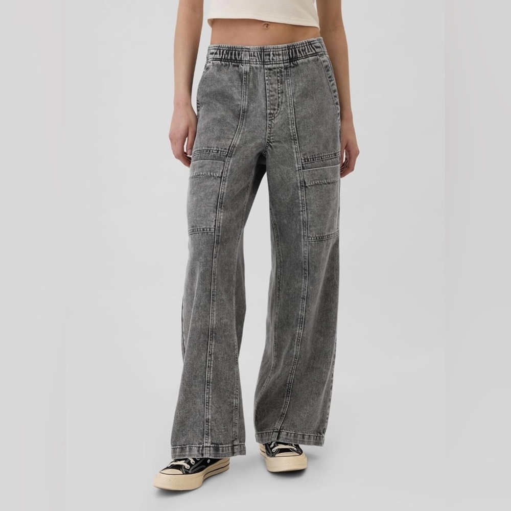 GAP Charcoal Flare Jeans Size XXL Black New (Bin 3)
